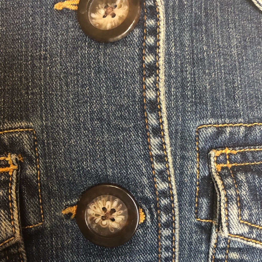 Mossimo Stretch Denim Jacket (Distressed Look) Xl - image 4